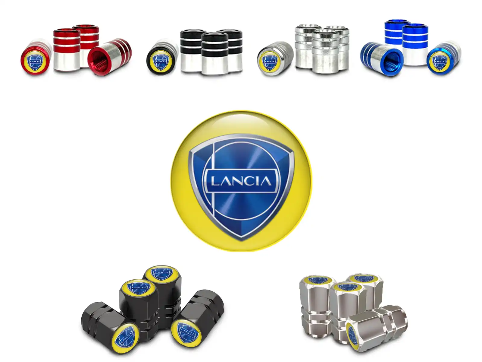 Lancia FelgenVentil Schaftkappe für Motorrad Stabil X